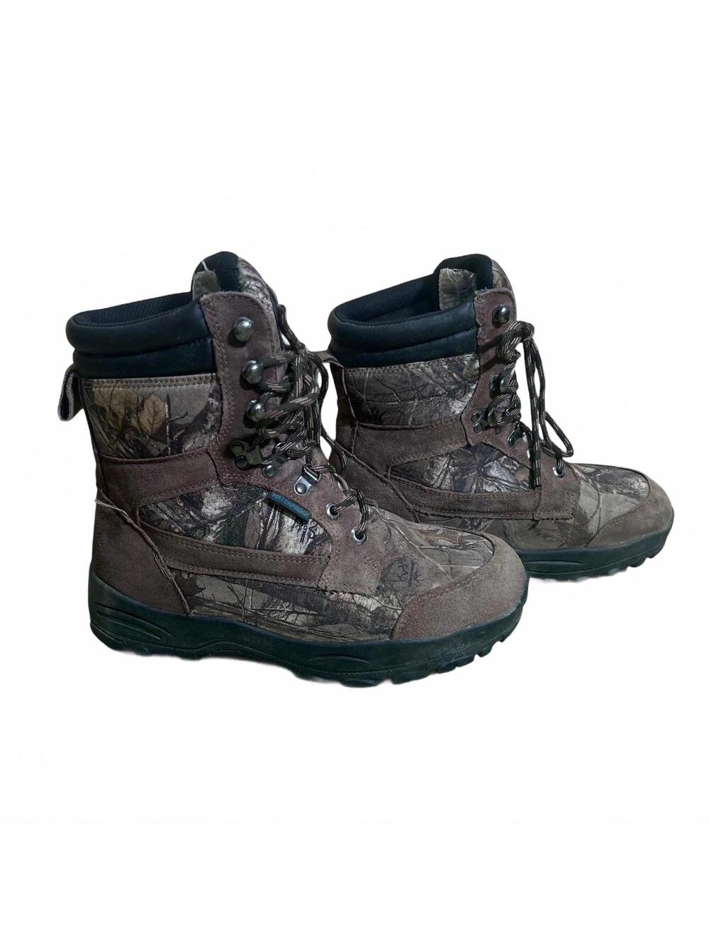 Itasca Men Brown Camo Waterproof Insulated Mid Calf Hunting Boots Size 9 EU 42.5